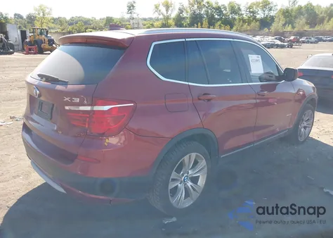 2013 BMW X3 xDrive35I z USA, uszkodzony, nr VIN 5UXWX7C50DL982492